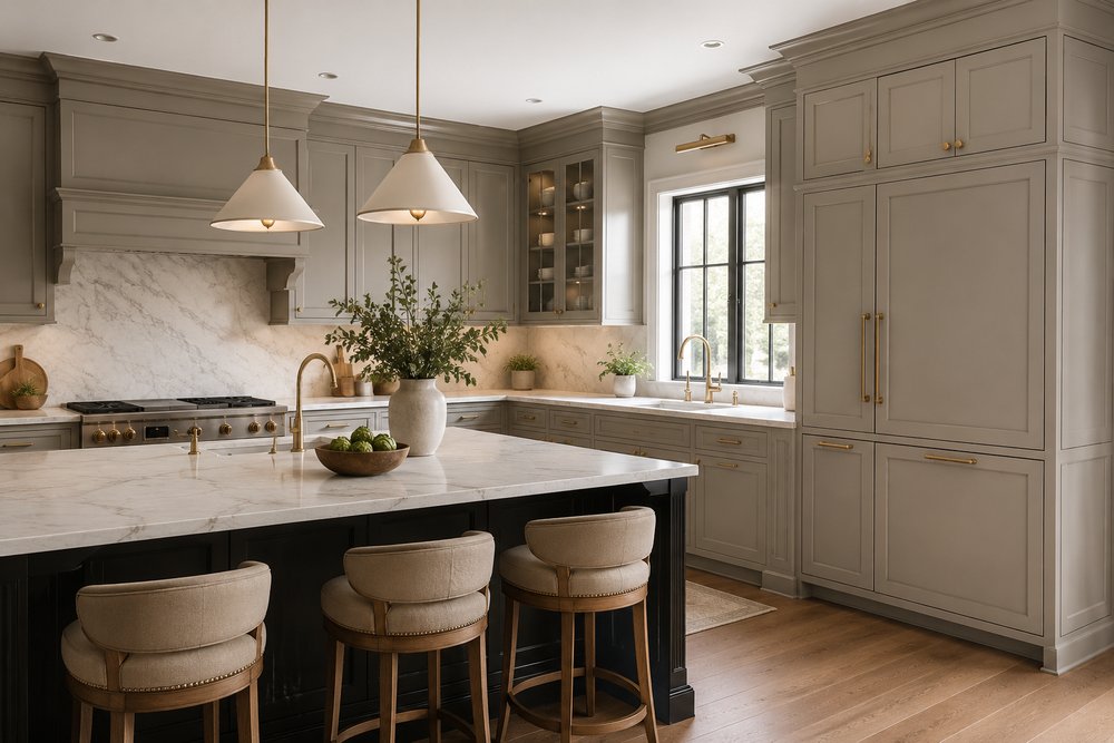 Kitchen cabinet painting in Chattanooga &mdash; smooth, durable finish on doors and frames