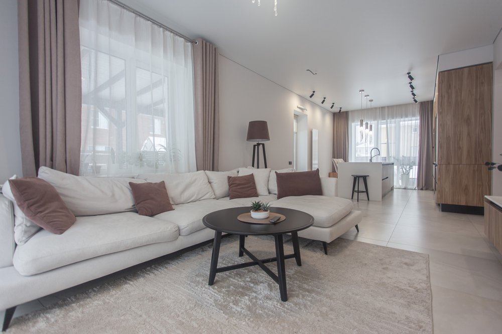 Living room interior painting project in Chattanooga
